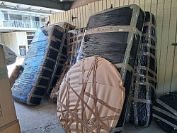 Packed up and ready to go overseas!